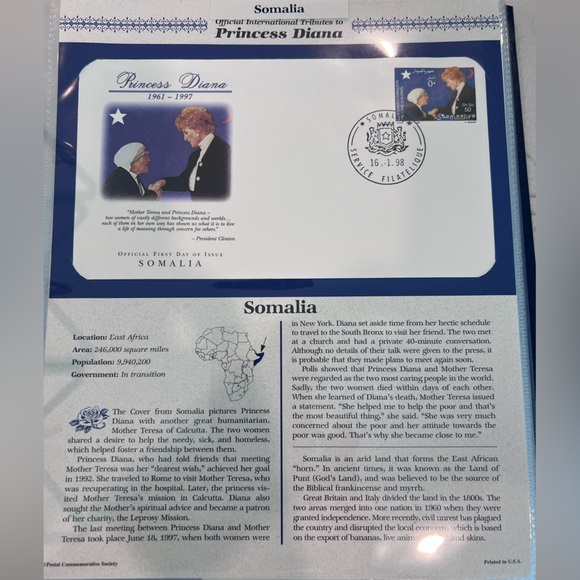 Official international tributes to Princess Diana - Picture 6 of 12